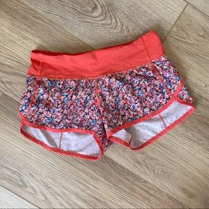 Lululemon “speed up” workout shorts